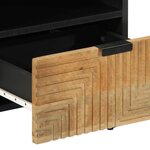 vidaXL Table de chevet marron 40x33x46 cm bois de manguier solide