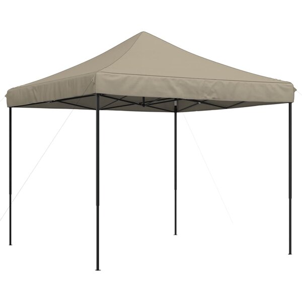 vidaXL Tente de réception pliable escamotable taupe 292x292x315 cm