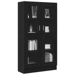 vidaXL Bibliothèque Chêne noir 82 5 x 30 5 x 150 cm Bois d'ingénierie