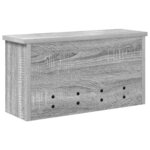 vidaXL Porte-manteau mural avec étagère Sonoma gris 50 x 16 x 26 cm
