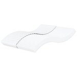 vidaXL Matelas en mousse blanc 200x210 cm dureté H2 H3