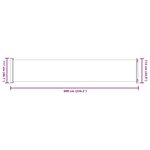 vidaXL Auvent latéral rétractable de patio 117x600 cm Bleu