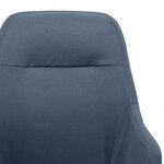 vidaXL Chaise à bascule Bleu Tissu