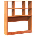 vidaXL Tête de lit avec rangement cire marron 100cm bois massif de pin