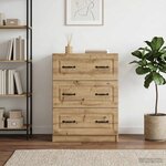 vidaXL Armoire à tiroirs 66 x 34 5 x 87 cm Bois d'ingénierie