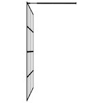 vidaXL Écran de douche Verre trempé dépoli 100x195 cm