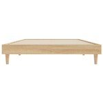 vidaXL Cadre de lit sans matelas chêne sonoma 100x200 cm