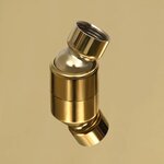 vidaXL Pomme de douche pluie Acier inoxydable 50 cm Ronde Doré