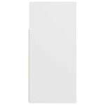 vidaXL Buffet avec lumières LED Blanc 80x35x75 cm