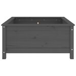 vidaXL Jardinière gris 82 5x82 5x39 cm bois massif de pin
