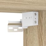 vidaXL Armoires à chaussures 2 Pièces Chêne sonoma 32x35x70 cm Aggloméré