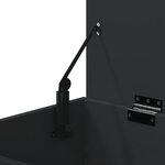 vidaXL Banc à chaussures Noir 60x30x45 cm Bois d’ingénierie