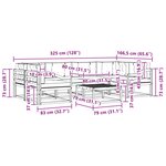 vidaXL Ensemble de canapés d'extérieur 5 pc Blanc et gris clair