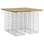 vidaXL Table de jardin Gabion Design 100x102x72 cm Bois de pin imprégné