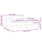 vidaXL Sommier à lattes de lit avec matelas et LED rose 180x210 cm velours