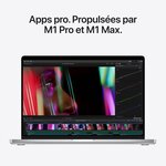 Apple - 16 macbook pro (2021) - puce apple m1 pro - ram 16go - stockage 512go – argent - azerty