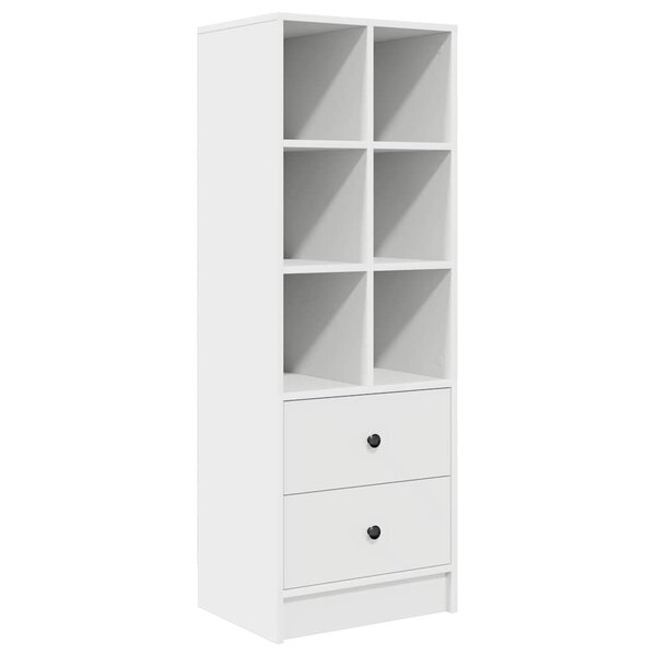 vidaXL Haut Armoire Blanc 45 5 x 34 x 127 cm Bois d'ingénierie