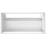 vidaXL Armoire sous évier de salle de bain Blanc 78 5 x 37 5 x 81 cm