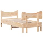 vidaXL Cadre de lit sans matelas 90x200 cm bois de pin massif