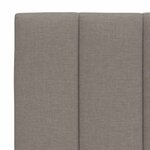 vidaXL Coussin de tête de lit taupe 140 cm tissu
