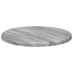 vidaXL Plateau de table Gris Sonoma 30 x 30 x 1 5 cm Bois d'ingénierie