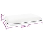 vidaXL Coussin de sommeil Uni Blanc 30 x 50 x 9 cm