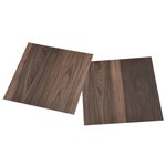 vidaXL Dalles de plancher autoadhésives 55Pièces PVC 5 11 m² marron foncé