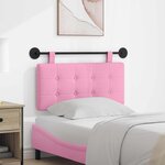 vidaXL Tête de lit suspendue Rose Tissu
