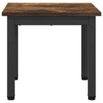 vidaXL Table basse Chêne Fumé 40 x 40 x 36 cm Bois d'ingénierie