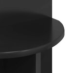 vidaXL Table d'appoint Chêne noir Ø 39 5 x 55 cm Bois d'ingénierie