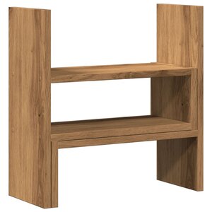 Organisateur armoire de bureau réglable artisanal bois ingénierie marron 02_0043576