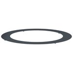 vidaXL Anneau d'arbre plat Anthracite Ø90 / 120 cm Acier