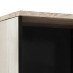 vidaXL Cabinet de salle de bain avec tiroir Blanc 38 x 33 x 160 cm