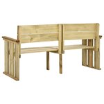 vidaXL Banc de jardin 172 cm bois de pin imprégné