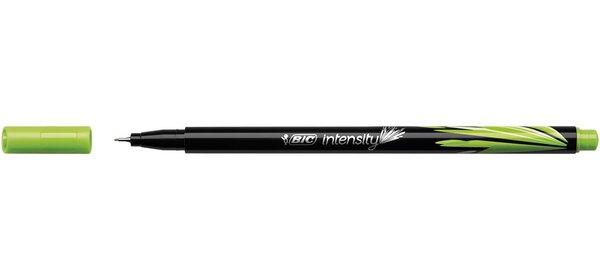Stylo Feutre Fineliner Intensity Pointe Baguée métal Fine 0 4mm Vert Clair BIC