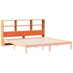 vidaXL Tête de lit avec rangement cire marron 180cm bois massif de pin