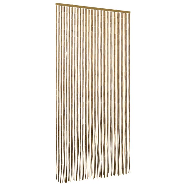 vidaXL Rideau de porte anti-insectes multicolore 100 x 200 cm Bambou