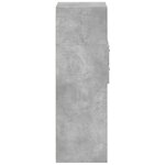 vidaXL Buffet haut gris béton 50x42 5x124 cm bois d'ingénierie