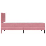 vidaXL Cadre de lit avec matelas Rose 100 x 200 cm Velours