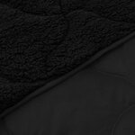 vidaXL Duvet complet toute l'année Matelassé Noir 240 x 260 cm