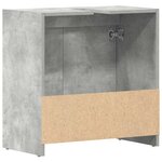 vidaXL Armoire de salle de bain Gris béton 60x33x61 cm Bois ingénierie