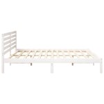 vidaXL Cadre de lit Blanc 180 x 200 cm Bois massif en pin