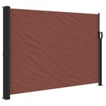 vidaXL Auvent latéral rétractable marron 140x500 cm