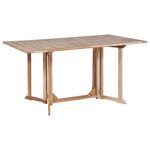 vidaXL Mobilier à dîner d'extérieur pliable 7 Pièces Bois solide de teck