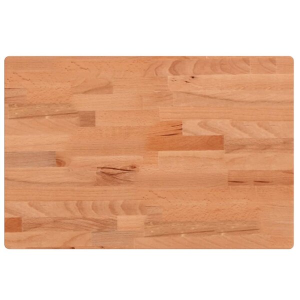 vidaXL Dessus de table 60x40x4 cm rectangulaire bois massif de hêtre