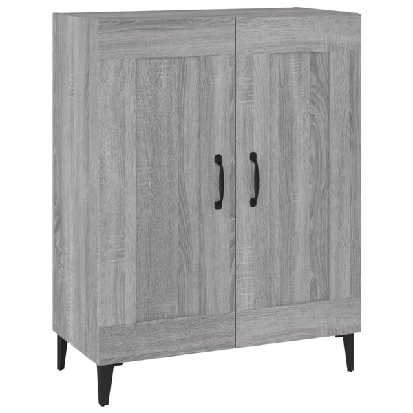 vidaXL Buffet sonoma gris 69 5x34x90 cm bois d'ingénierie