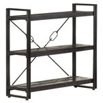 vidaXL Bibliothèque à 3 niveaux 90x30x80 cm Bois de manguier massif