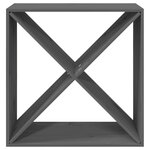 vidaXL Armoire à vin Gris 62x25x62 cm Bois de pin massif