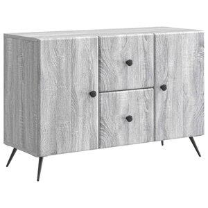 vidaXL Buffet Sonoma gris 89 x 34 5 x 60 cm Bois d'ingénierie