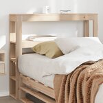 vidaXL Tête de lit avec étagères 75 cm bois massif de pin